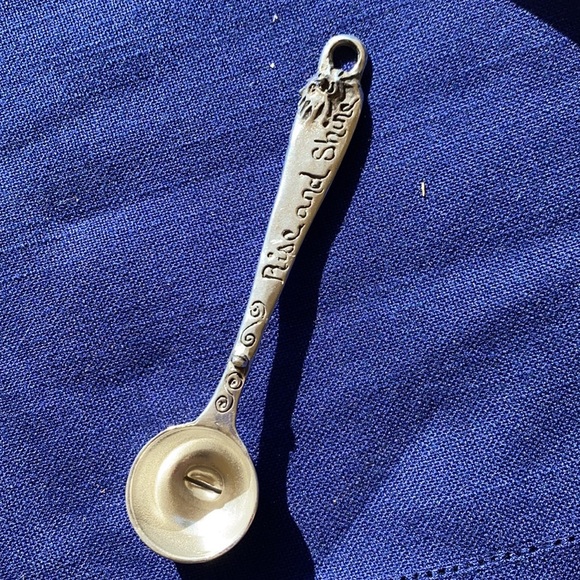 🎁 GREAT HOSTESS GIFT 🎁 NEW Vintage Pewter Limited Hanging Coffee Scooper - Picture 4 of 12